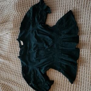 BNWT Universal Threads Green Linen Blouse